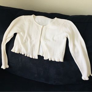 Girls Casual Jacket Cardigan Sweater Long Sleeve Knitted Crop Top Knot Cardigan